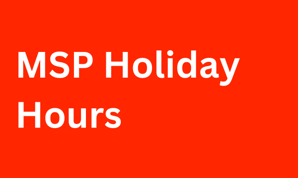 MSP Holiday Closure Dates
