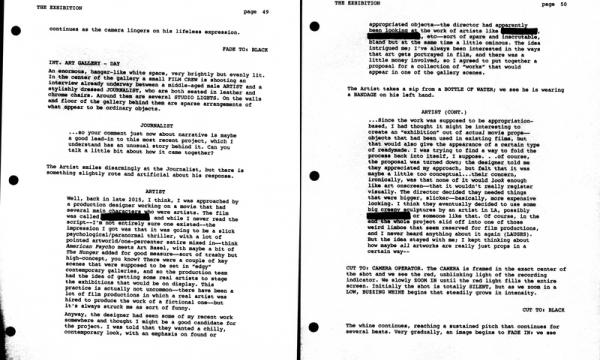 Anthony Discenza: Works for an Unrealized Film